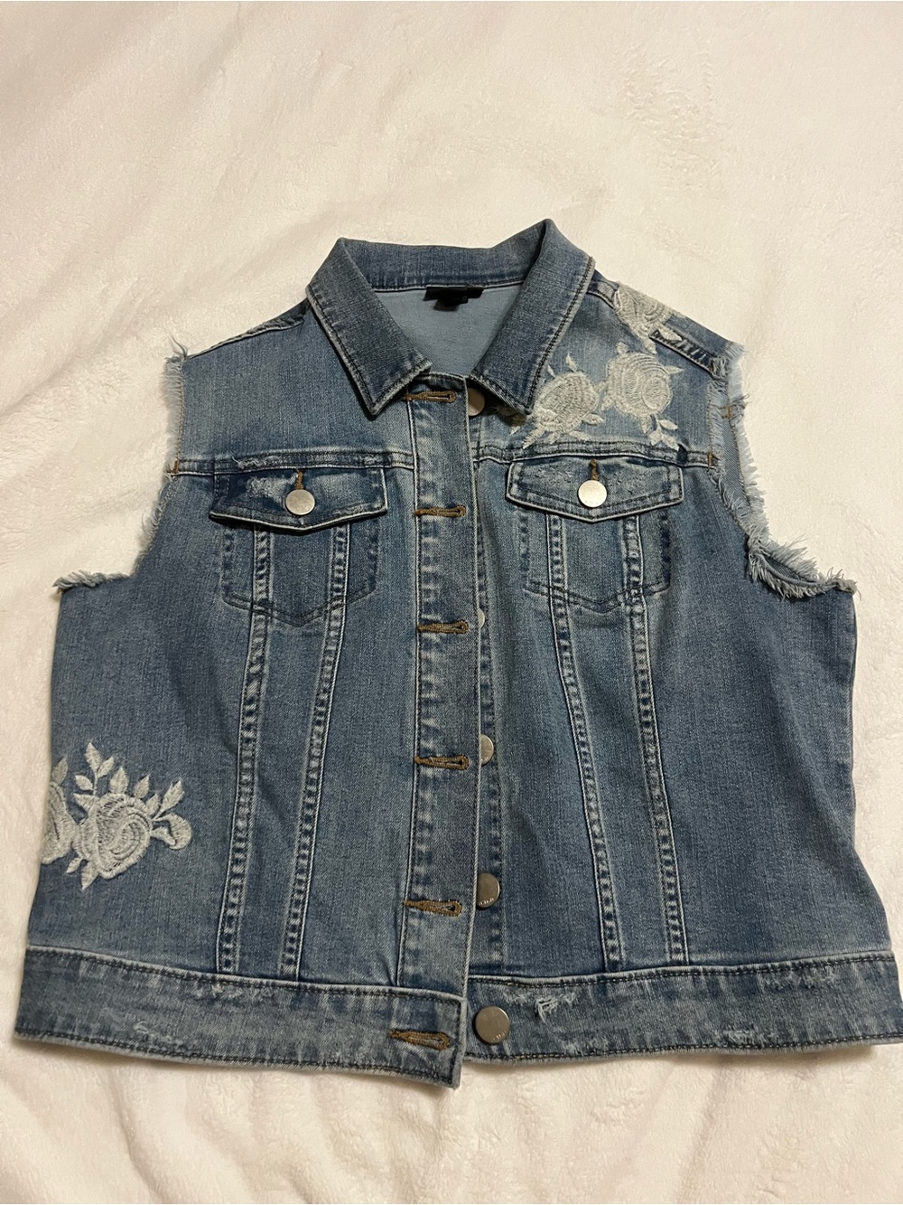 a.n.a Light Blue Denim Shirt Jacket